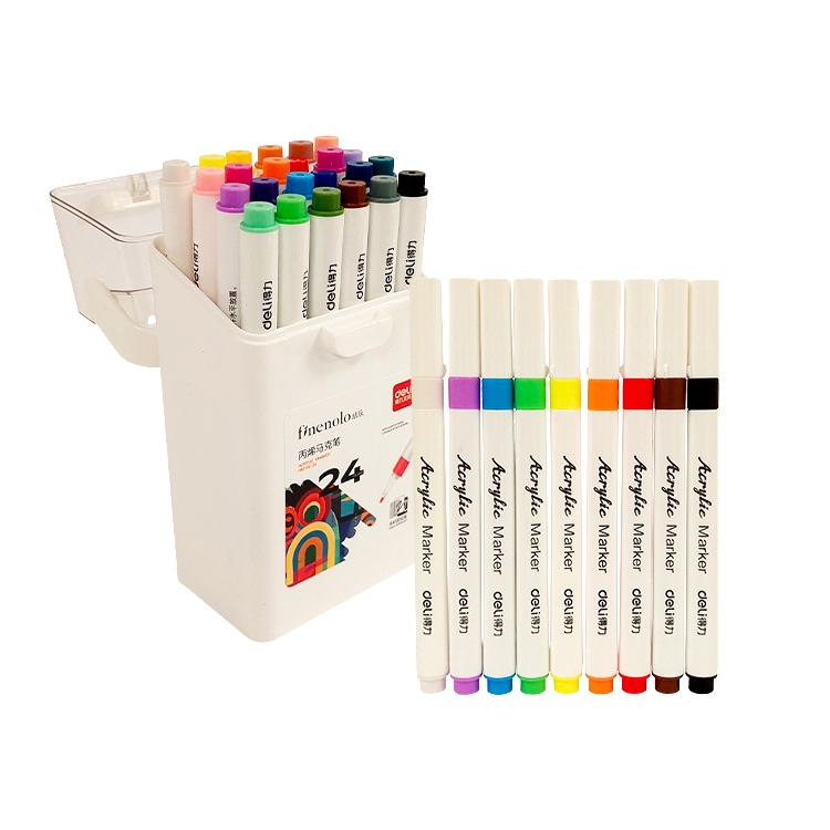 Marcador Acrilico Deli Finenolo Punta redonda Estuche x 21 ART.HM-24